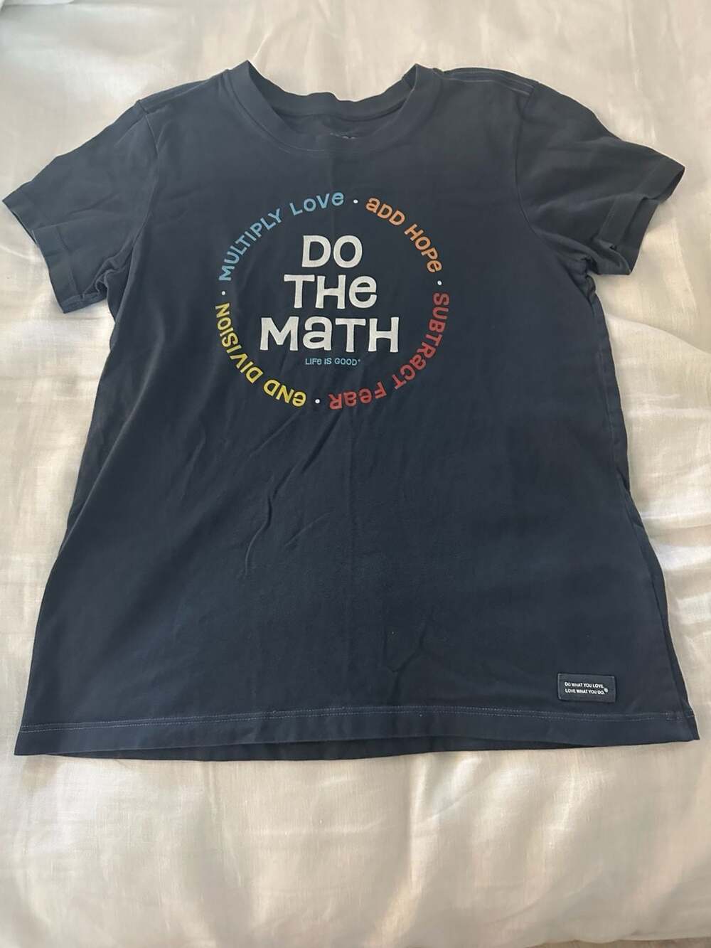 Life Is Good Women's 'Do The Math' Crusher Short Sleeve Graphic T-Shirt